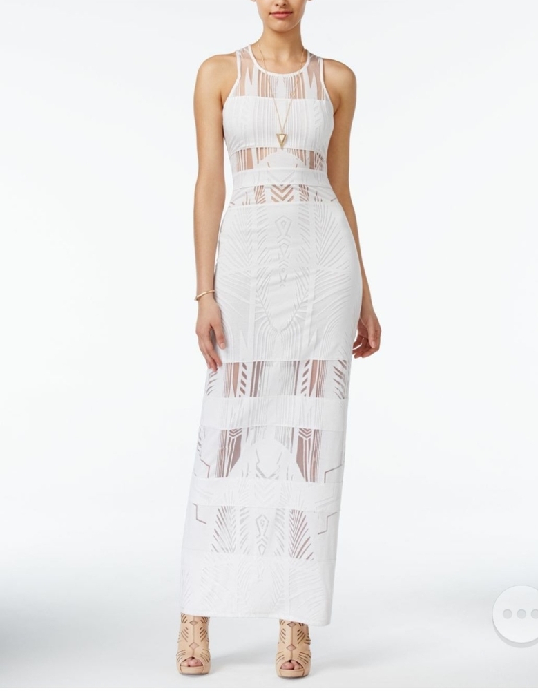 Burnout Illusion Bodycon Maxi Dress